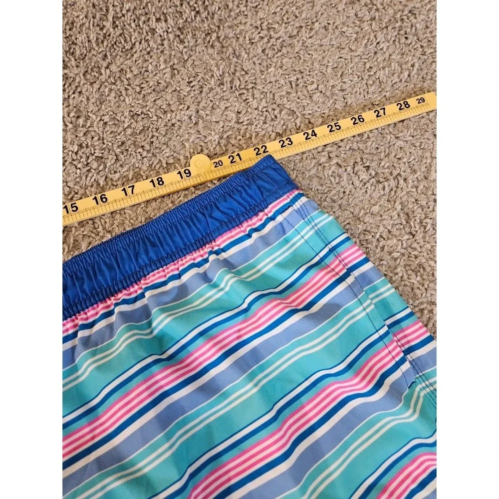 Vineyard Vines Swim Trunks Mens 4XB Striped Blue Pink Board Shorts Beach